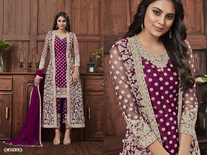 4574 Master Color Designer Salwar Suits Catalog
